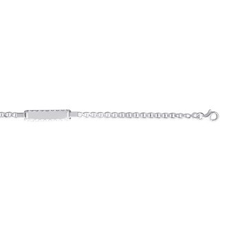 Bracelet gourmette argent 925/000 rhodiée enfant