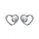 Boucle d'oreilles argent 925/000 rhodiée oz 