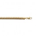 Bracelet plaqué-or 750/000 3 microns maille anglaise plate