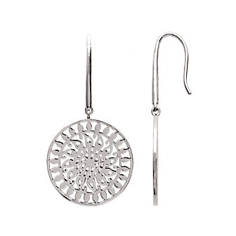 Boucles d'oreilles argent 925/000 rhodiée 