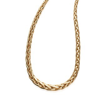 Collier plaqué-or 750/000 3 microns fait main