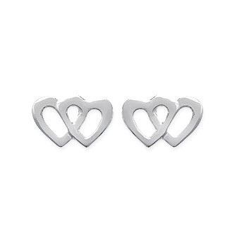 Boucles d'oreilles argent 925/000 rhodiée 