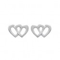 Boucles d'oreilles argent 925/000 rhodiée 