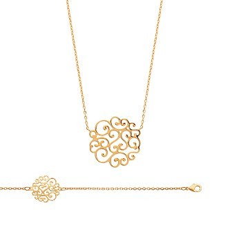 Bracelet femme plaqué-or 750/000 3 microns