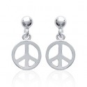 Boucles d'oreilles argent 925/000 rhodiée