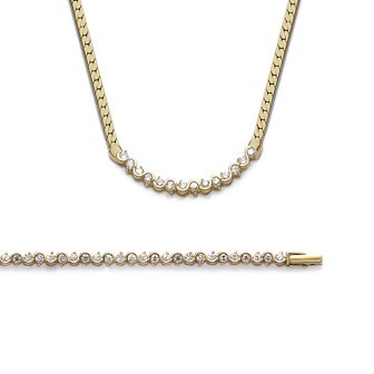 Bracelet plaqué-or 750/000 3 microns oz