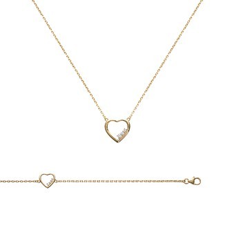 Bracelet femme plaqué-or 750/000 3 microns oz 971BN018