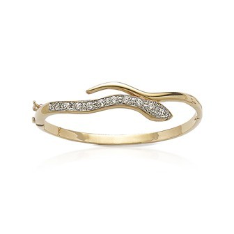 Jonc plaqué-or 750/000 3 microns bicolore oz