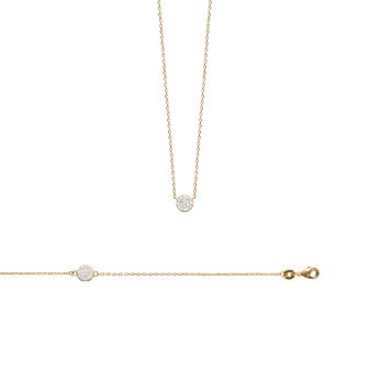 Bracelet femme plaqué-or 750/000 3 microns bicolore oz 971BN218