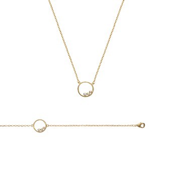 Bracelet femme plaqué-or 750/000 3 microns oz