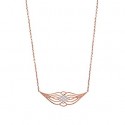 Collier plaqué-or rose 750/000 3 microns oz bicolore