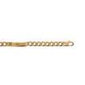 Gourmette plaqué-or 750/000 3 microns maille diamantée