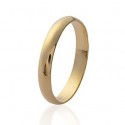 Bague alliance homme plaqué-or 750/000 3 microns 