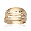 Bague plaqué-or 750/000 3 microns