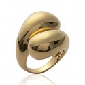 Bague plaqué-or 750/000 3 microns
