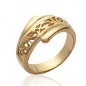 Bague plaqué-or 750/000 3 microns
