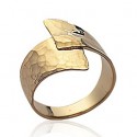 Bague plaqué-or 750/000 3 microns