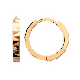 Créoles plaqué-or 750/000 3 microns 26ZE516