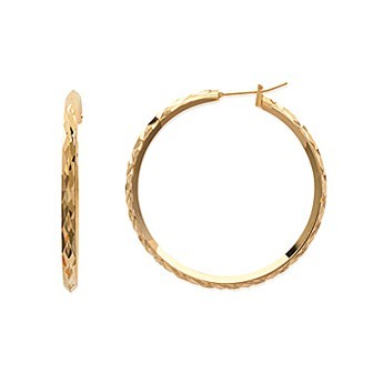 Créoles plaqué or 750/000 3 microns - CGBHAEA