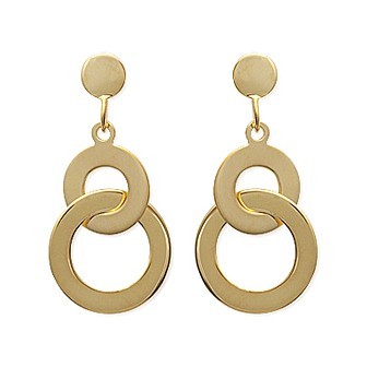 Boucles d'oreilles plaqué or 750/000 3 microns 