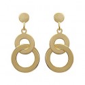 Boucles d'oreilles plaqué or 750/000 3 microns 