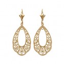Boucles d'oreilles plaqué or 750/000 3 microns