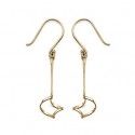 Boucles d'oreilles plaqué or 750/000 3 microns