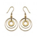 Boucles d'oreilles plaqué or 750/000 3 microns 