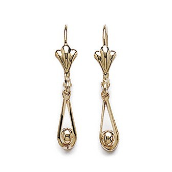 Boucles d'oreilles plaqué or 750/000 3 microns