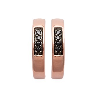 Créoles plaqué or 750/000 3 microns rose oz GHJ2707