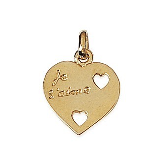 Pendentif plaqué-or 750/000 3 microns