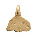 Pendentif plaqué-or 750/000 3 microns