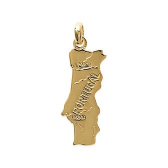 Pendentif plaqué-or 750/000 3 microns Portugal