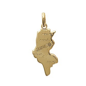 Pendentif plaqué-or 750/000 3 microns Tunisie
