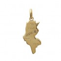 Pendentif plaqué-or 750/000 3 microns Tunisie