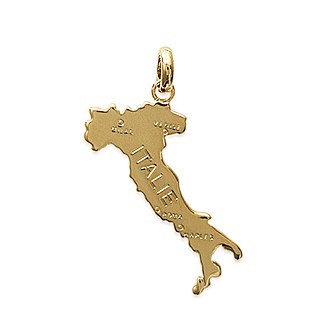 Pendentif plaqué-or 750/000 3 microns Italie