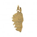 Pendentif plaqué-or 750/000 3 microns Corse