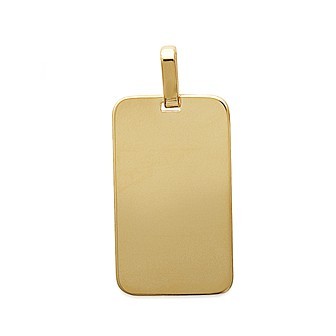 Pendentif plaqué-or 750/000 3 microns