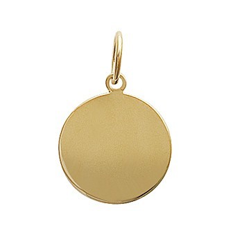 Pendentif plaqué-or 750/000 3 microns
