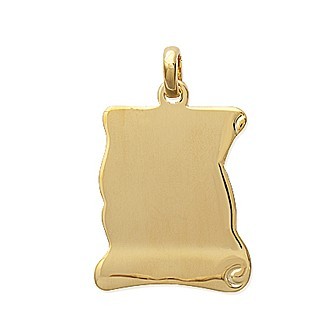 Pendentif plaqué-or 750/000 3 microns