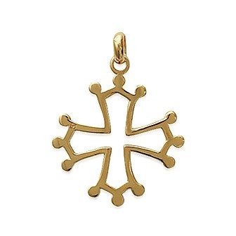Pendentif plaqué-or 750/000 3 microns culte
