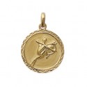 Pendentif plaqué-or 750/000 3 microns sagittaire 