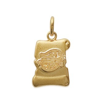 Pendentif plaqué-or 750/000 3 microns poisson 248POI02