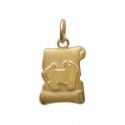 Pendentif plaqué-or 750/000 3 microns taureau