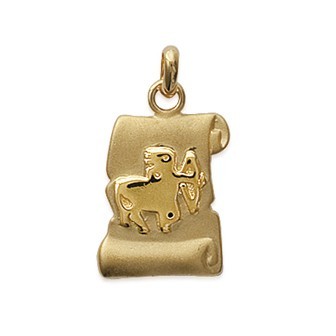 Pendentif plaqué-or 750/000 3 microns sagittaire