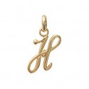 Pendentif plaqué-or 750/000 3 microns alphabet