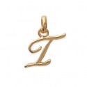 Pendentif plaqué-or 750/000 3 microns alphabet