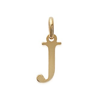 Pendentif plaqué-or 750/000 3 microns alphabet