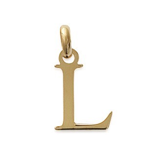 Pendentif plaqué-or 750/000 3 microns alphabet