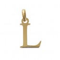Pendentif plaqué-or 750/000 3 microns alphabet